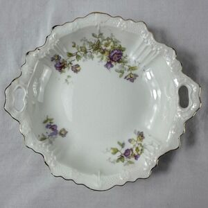 6 J. Pouyat Limoges France Moss Rose Berry Bowls JPL  Antique 1903 Shabby‎